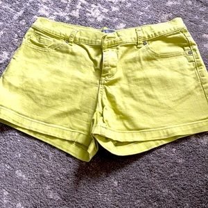 Lime / Yellow shorts